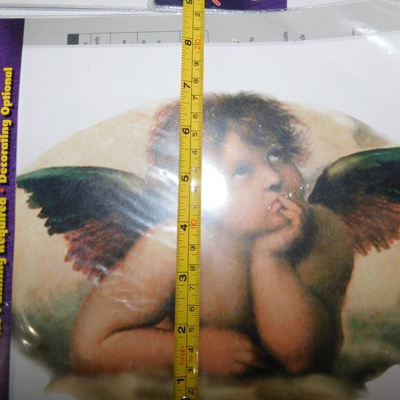 Lot 4 Vintage Jones Tones Iron on Heat Transfers Thinking Angel Cherub 9" x 12" - Picture 7 of 7